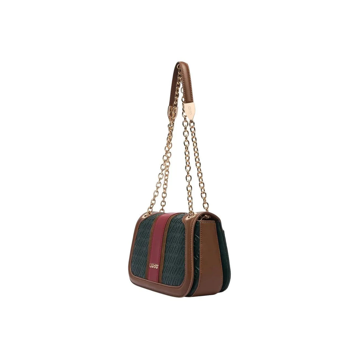 Liu Jo Women Stylish Green Crossbody Shoulder Bag With Zip Chain by Liu Jo