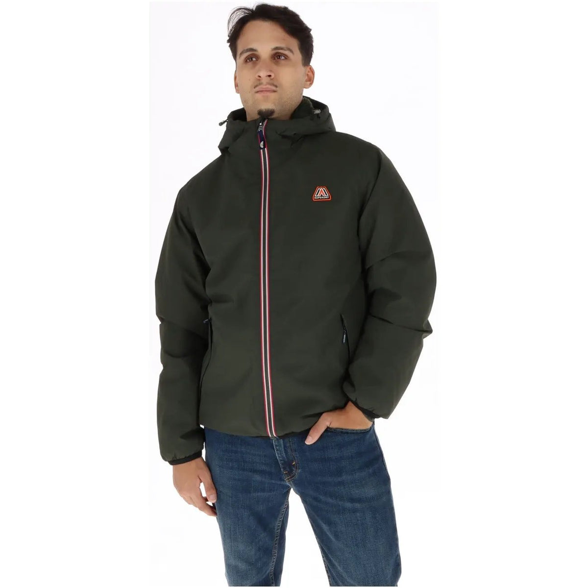 Superdry Men's Green Hooded Jacket