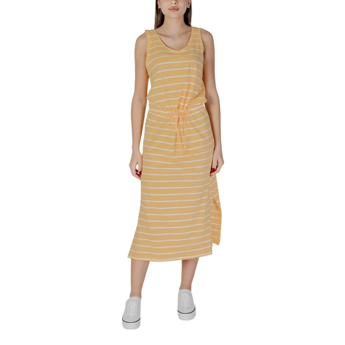b.young Women's Yellow Cotton Dress