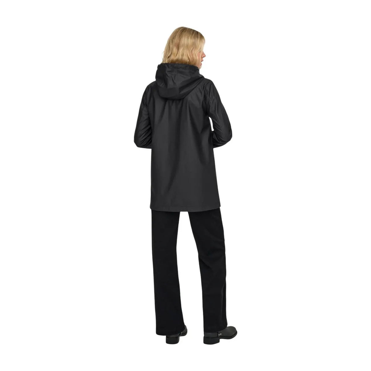 Only Women's Elisa Black Hooded Raincoat