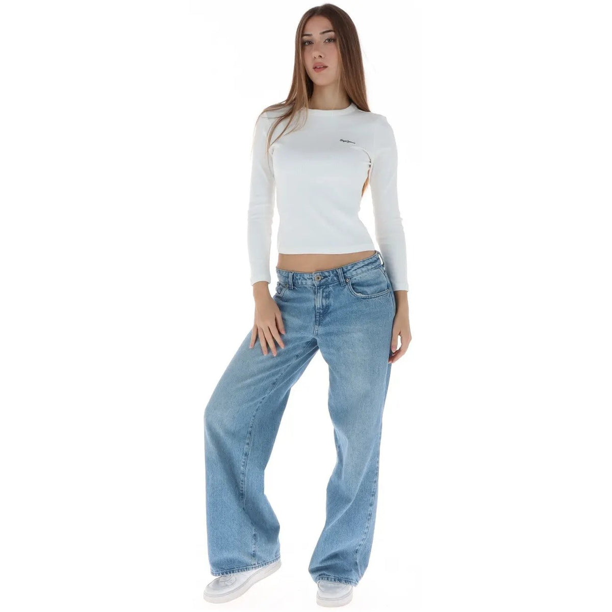 Pepe Jeans Women's White Cotton T-Shirt