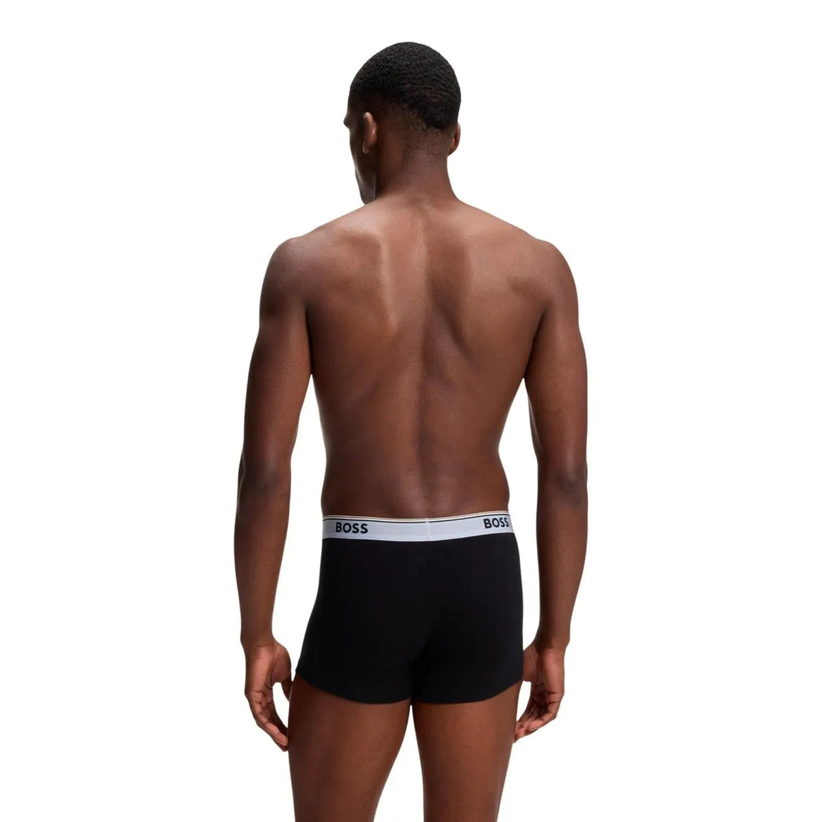 Boss Men's Power Black Cotton Trunks 3 Pack