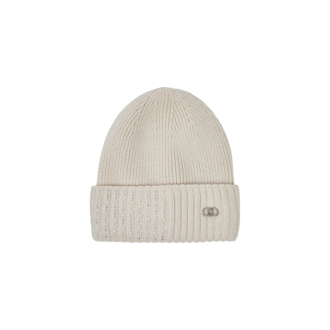 Liu Jo Women Brown Cashmere Blend Luxurious Ribbed Knit Winter Cap by Liu Jo