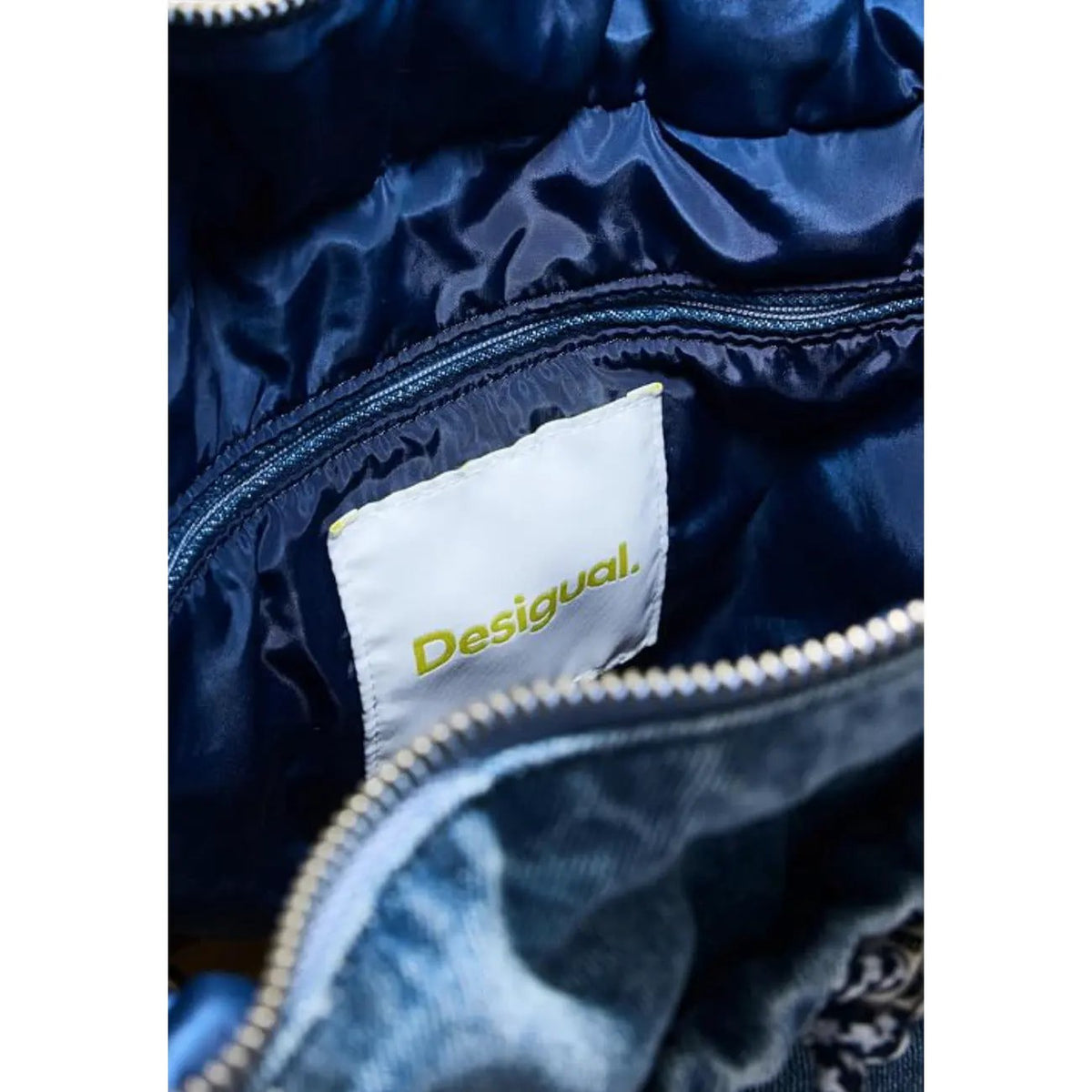 Desigual Women's Globe Blue Denim Backpack