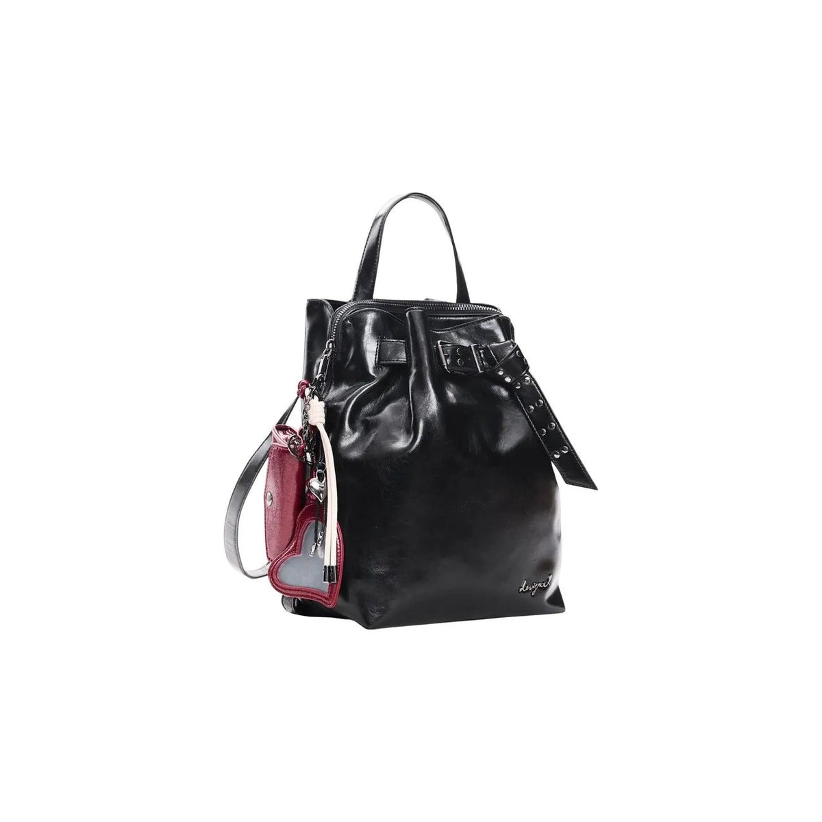 Desigual Women's Galaxy Luena Black Faux Leather Backpack