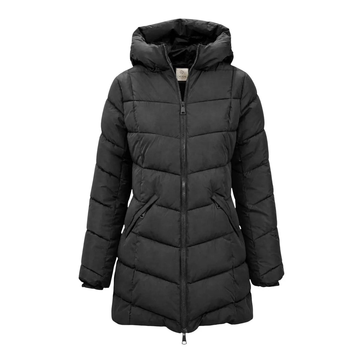 Choral Women's Black Hooded Jacket