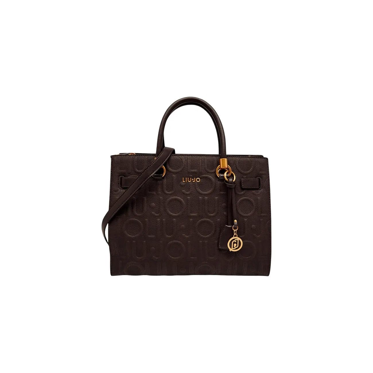 Liu Jo Women Black Shopping Bag With Zip Fastening And Shoulder Strap by Liu Jo