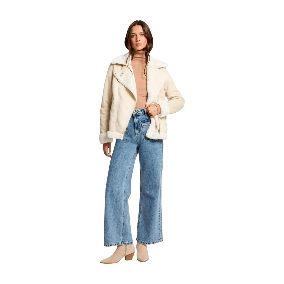 Morgan de Toi Women's Beige Coat