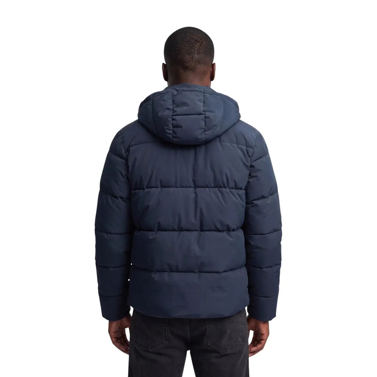 Superdry Men's Blue Premium Hooded Puffer Jacket