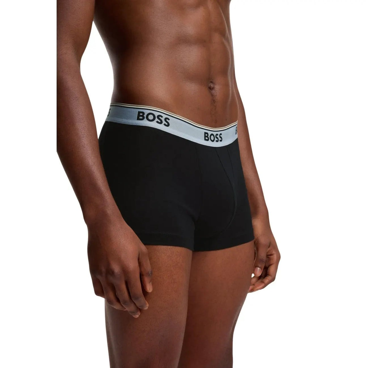 Boss Men's Power Black Cotton Trunks 3 Pack