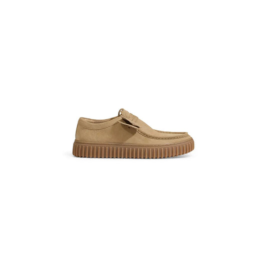 Clarks Men's Beige Leather Moccasins