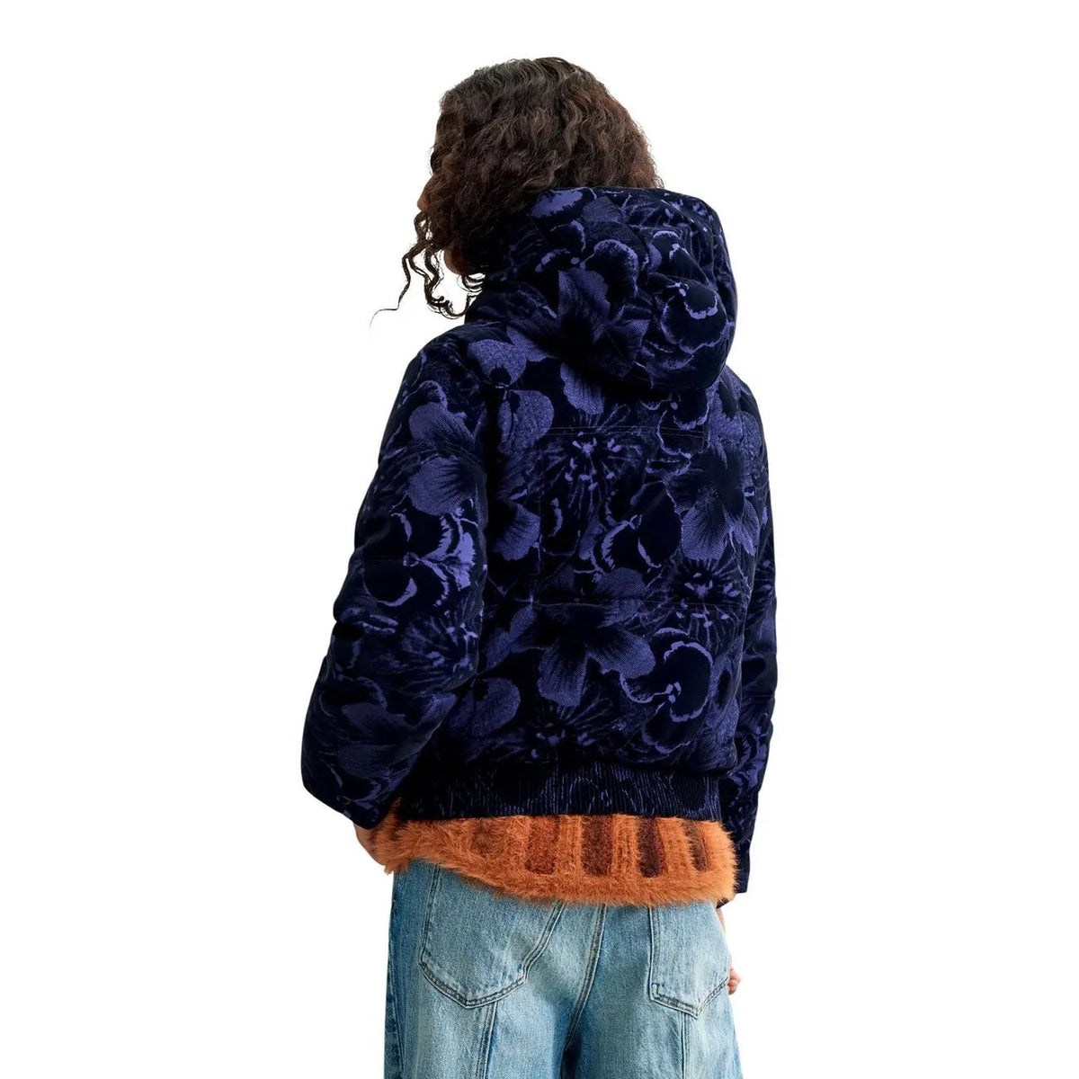 Desigual Women's Ibiscus Blue Puffer Jacket