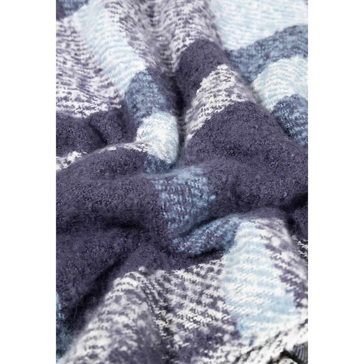 Only Turquoise Plaid Scarf For Women Warm Cozy Winter Accessory by Only
