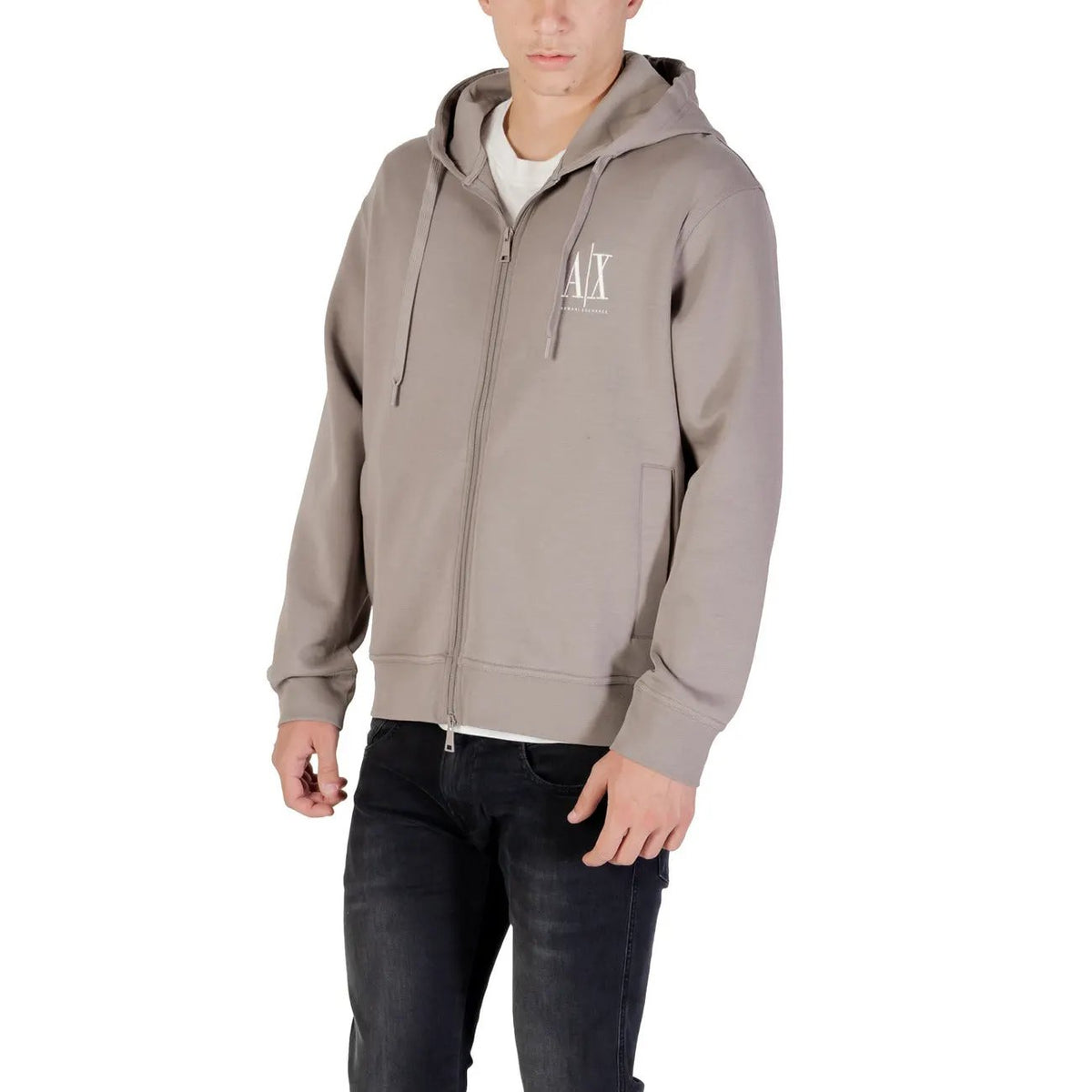 Armani Exchange Men's Grey Hoodie