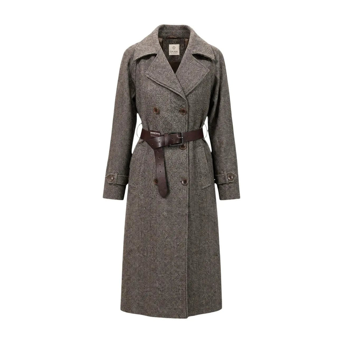 Choral Women's Brown Wool Coat