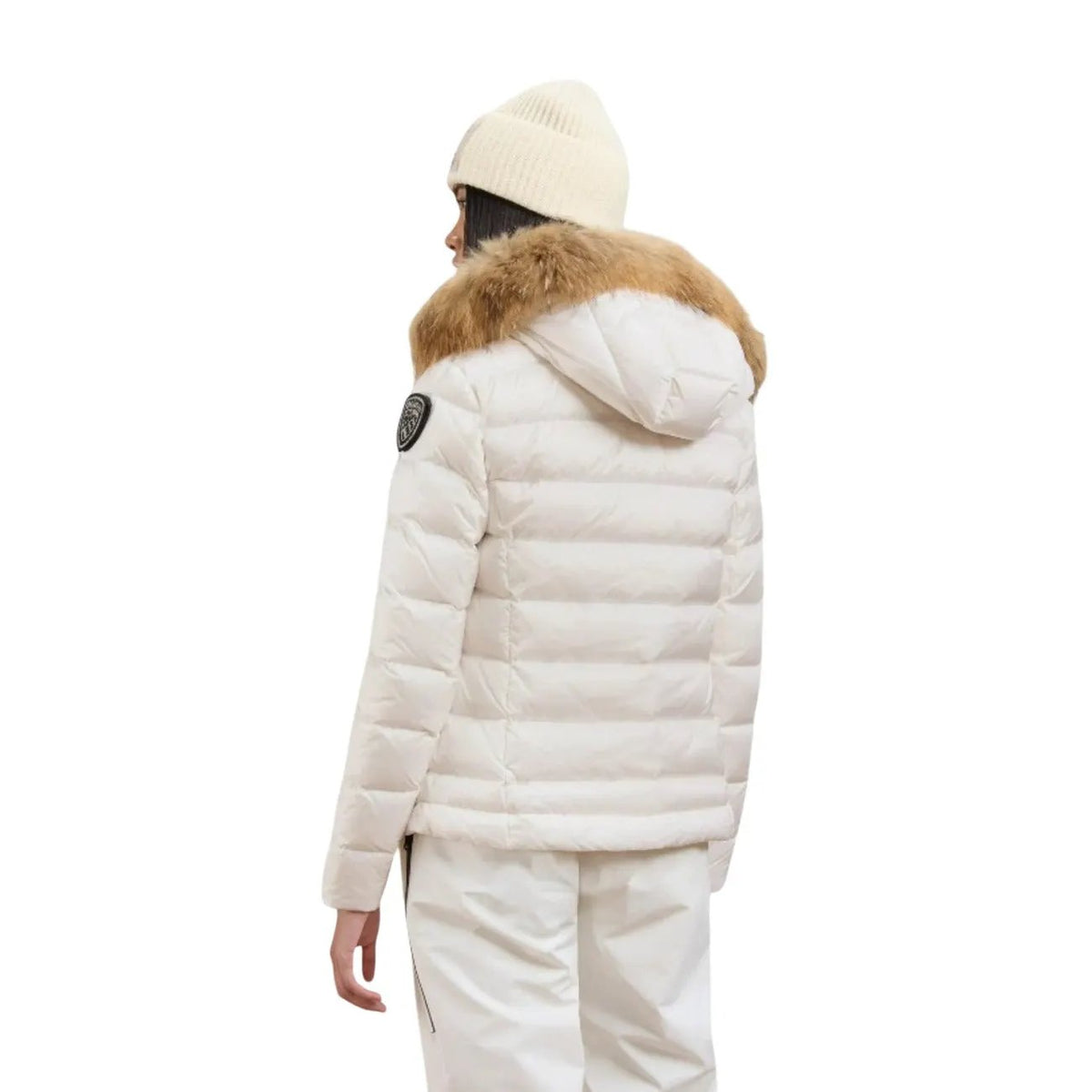 Blauer Women's Arcadia White Nylon Hooded Jacket