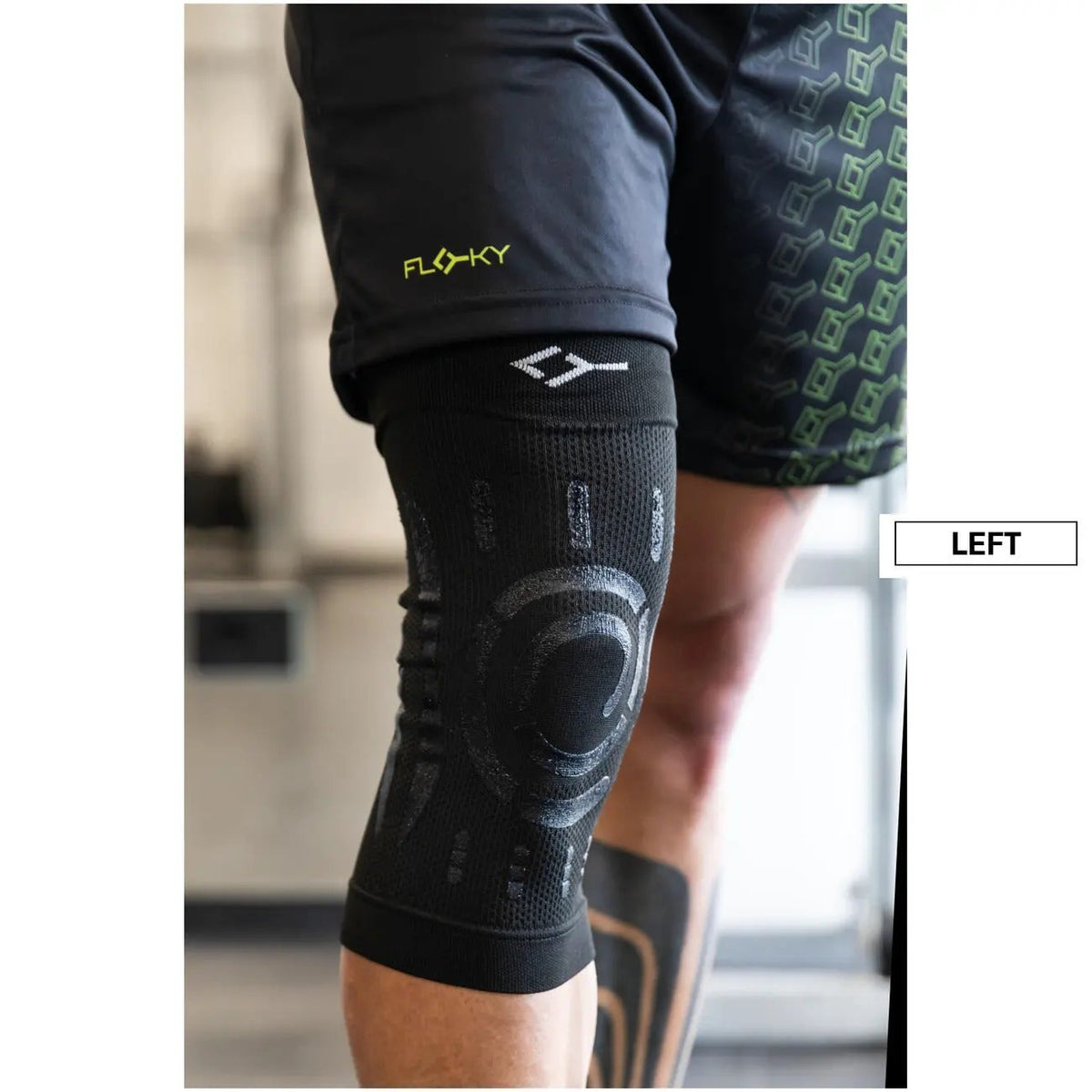 Floky Black Biomechanical Left Knee Brace
