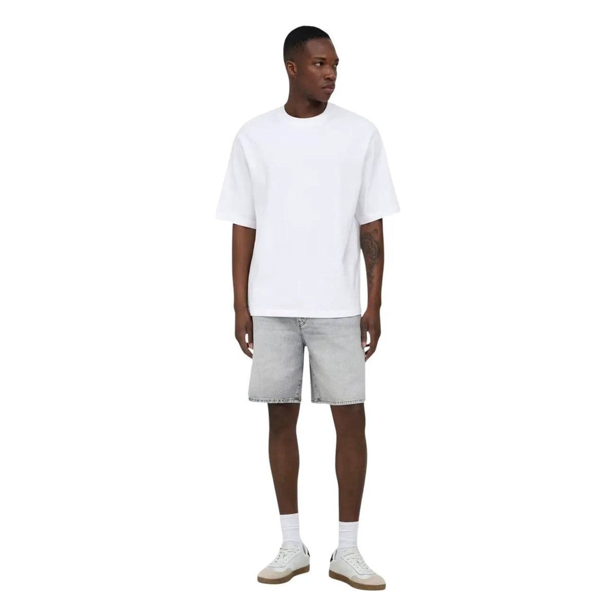 Only & Sons Men's Fade Grey Denim Shorts