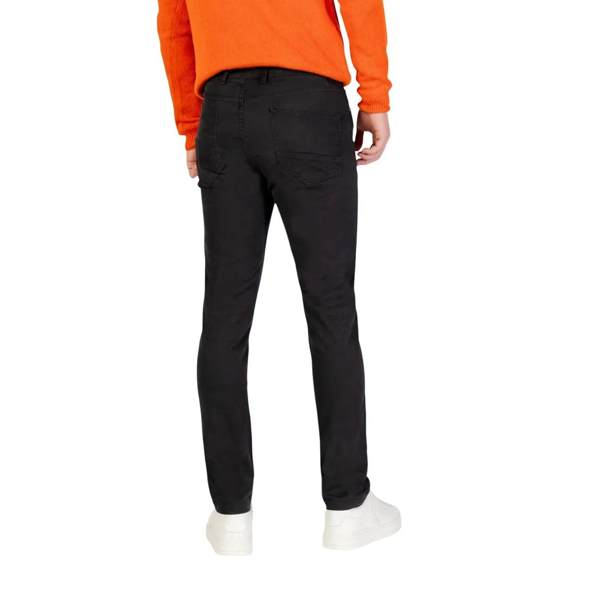 Borghese Men's Grey Cotton Trousers