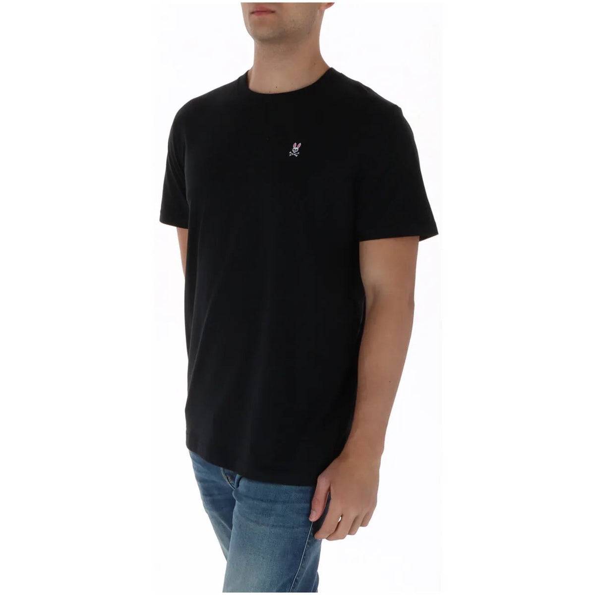 Psycho Bunny Men's Black Cotton T-Shirt