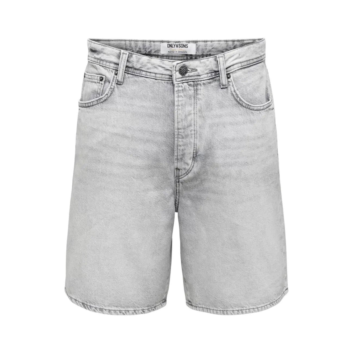 Only & Sons Men's Fade Grey Denim Shorts