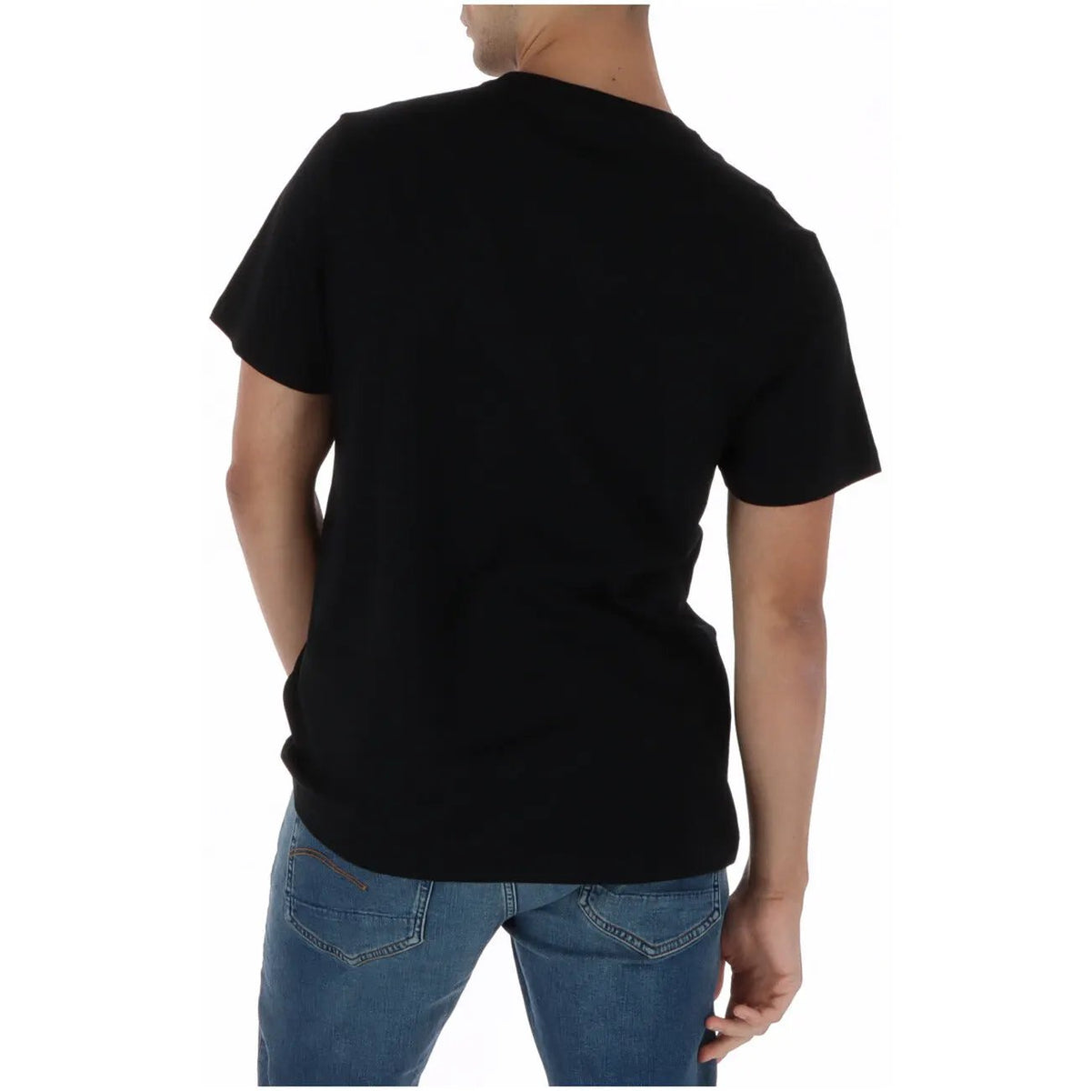 Psycho Bunny Men's Black Printed Cotton T-Shirt MT0200214