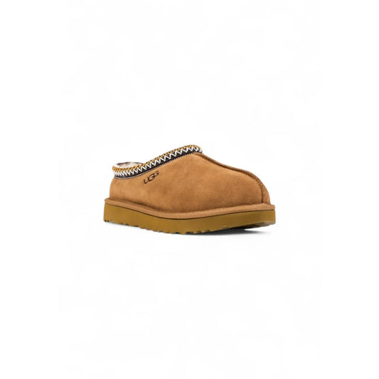 UGG Women's Beige Leather Slippers