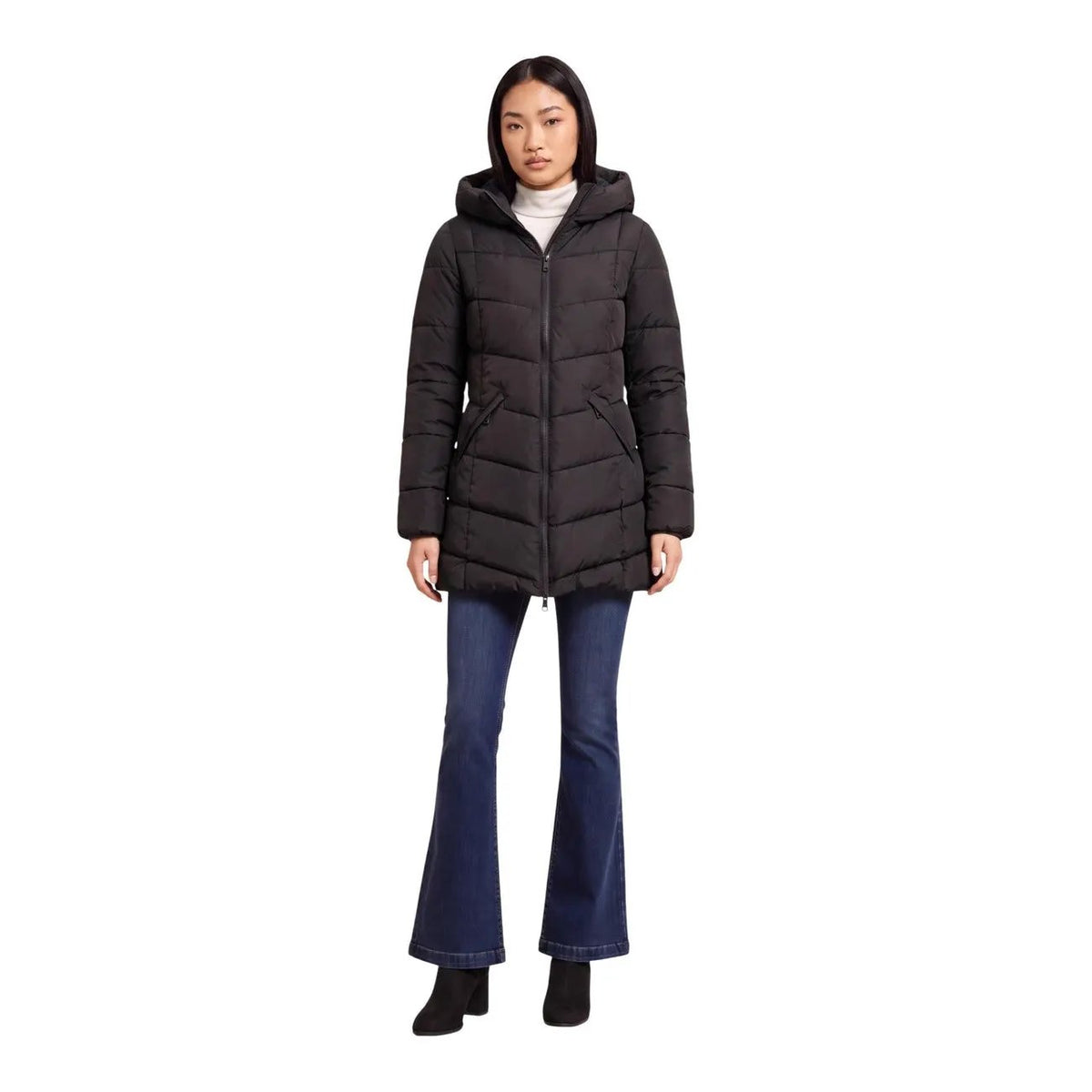 Choral Women's Black Hooded Jacket