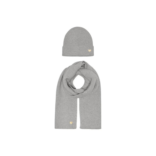 Only Women's Avery Grey Scarf and Beanie Set