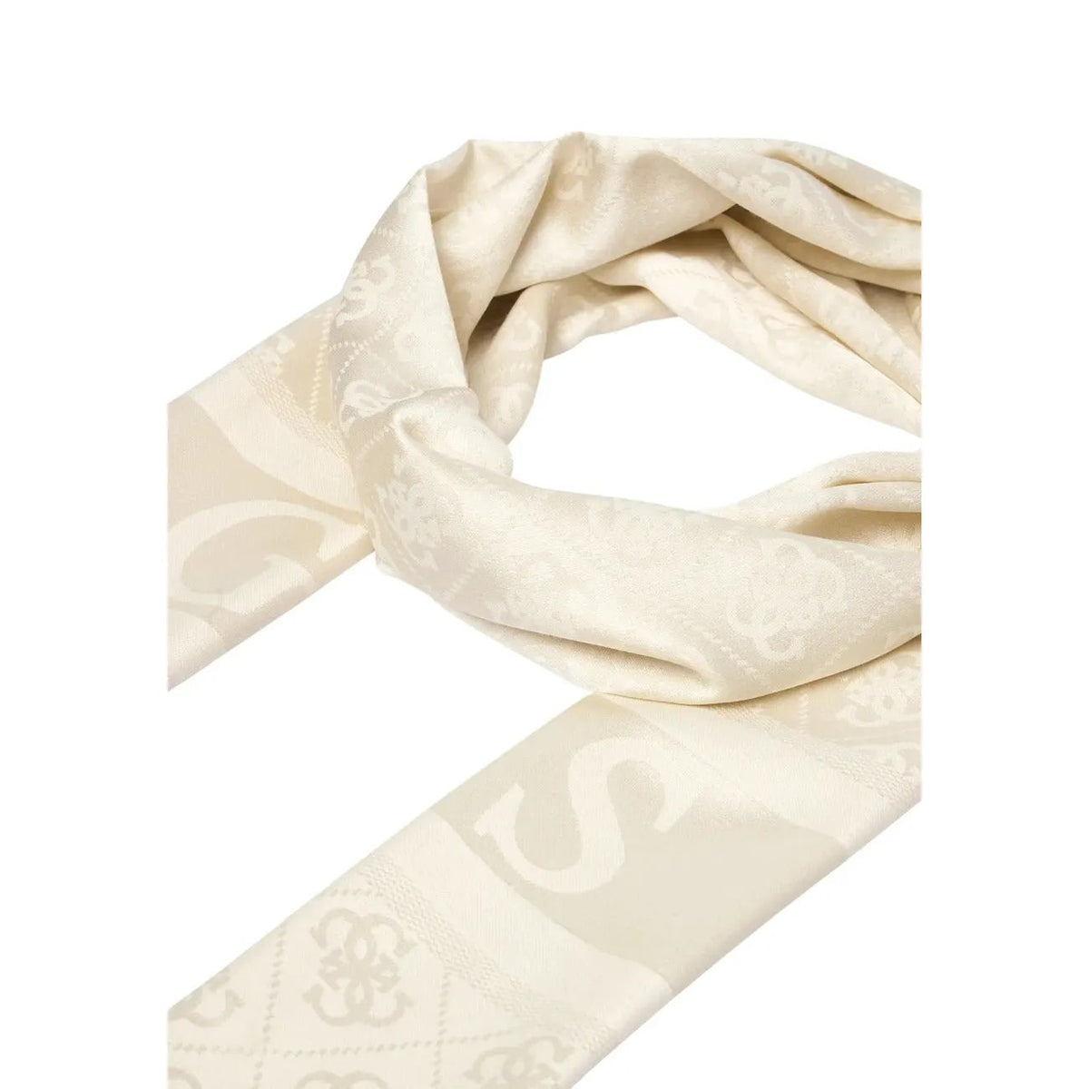 Guess Women's White Samantha Scarf for Fall and Winter