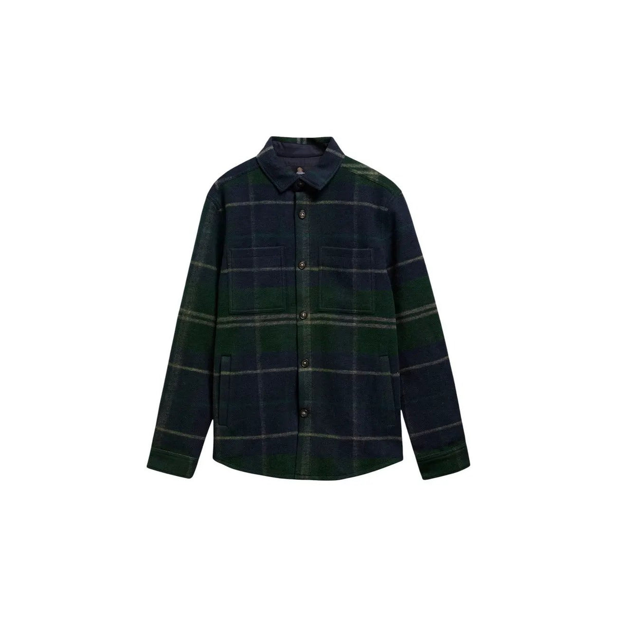 Barbour Men's Woodlane Blue Check Overshirt