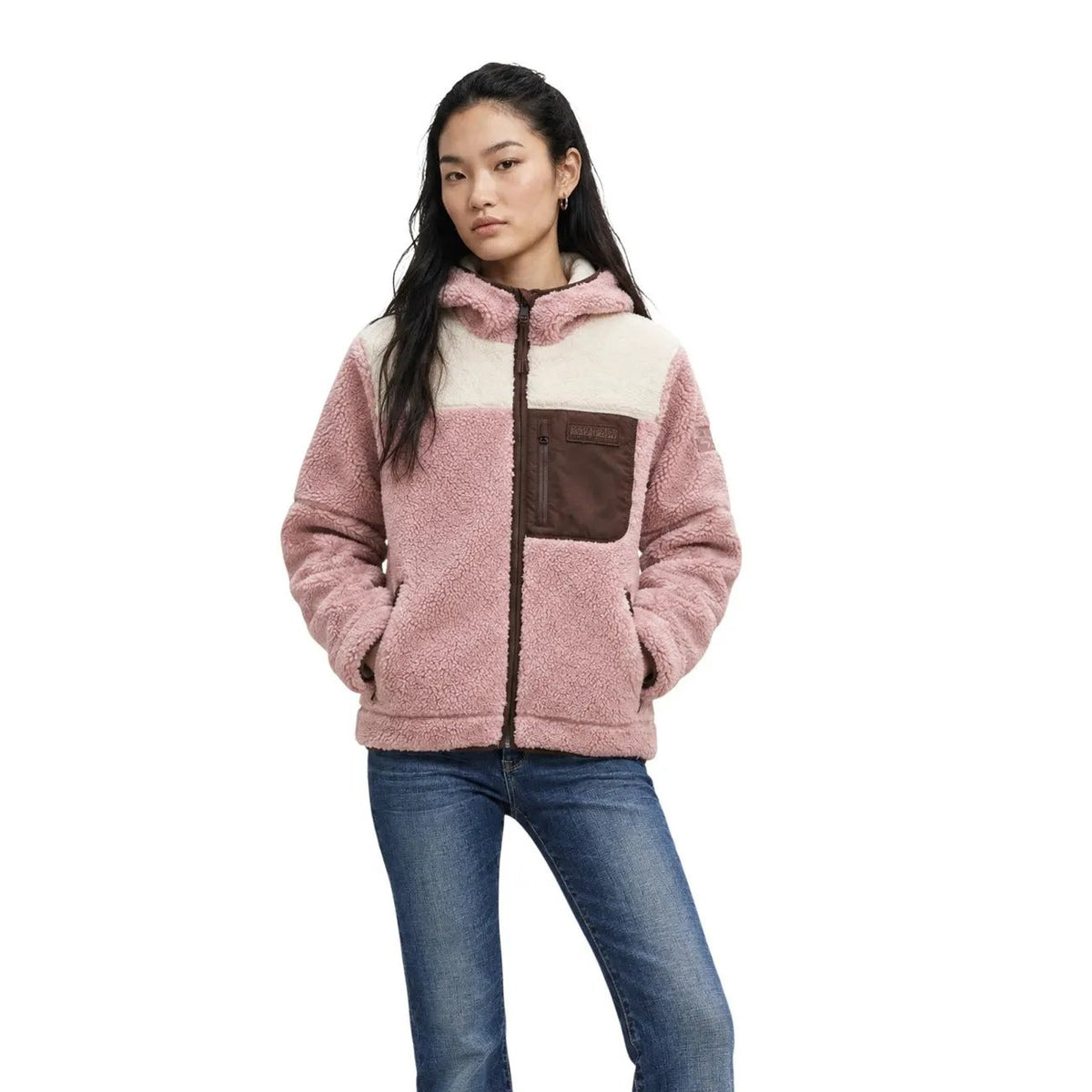Napapijri Women's Yupik Pink Hooded Jacket