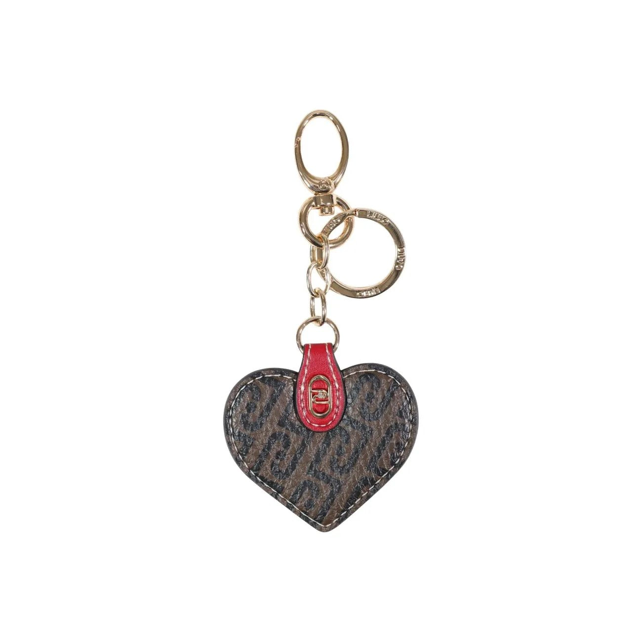 Liu Jo Women Chic Red Heart Faux Leather Keyring With Zip Pocket Storage by Liu Jo