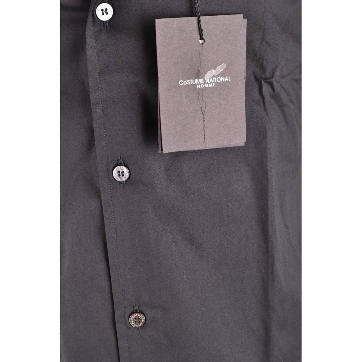 Costume National Men's Black Cotton Shirt