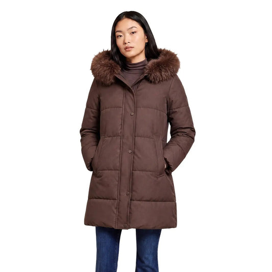 Choral Women's Brown Hooded Jacket
