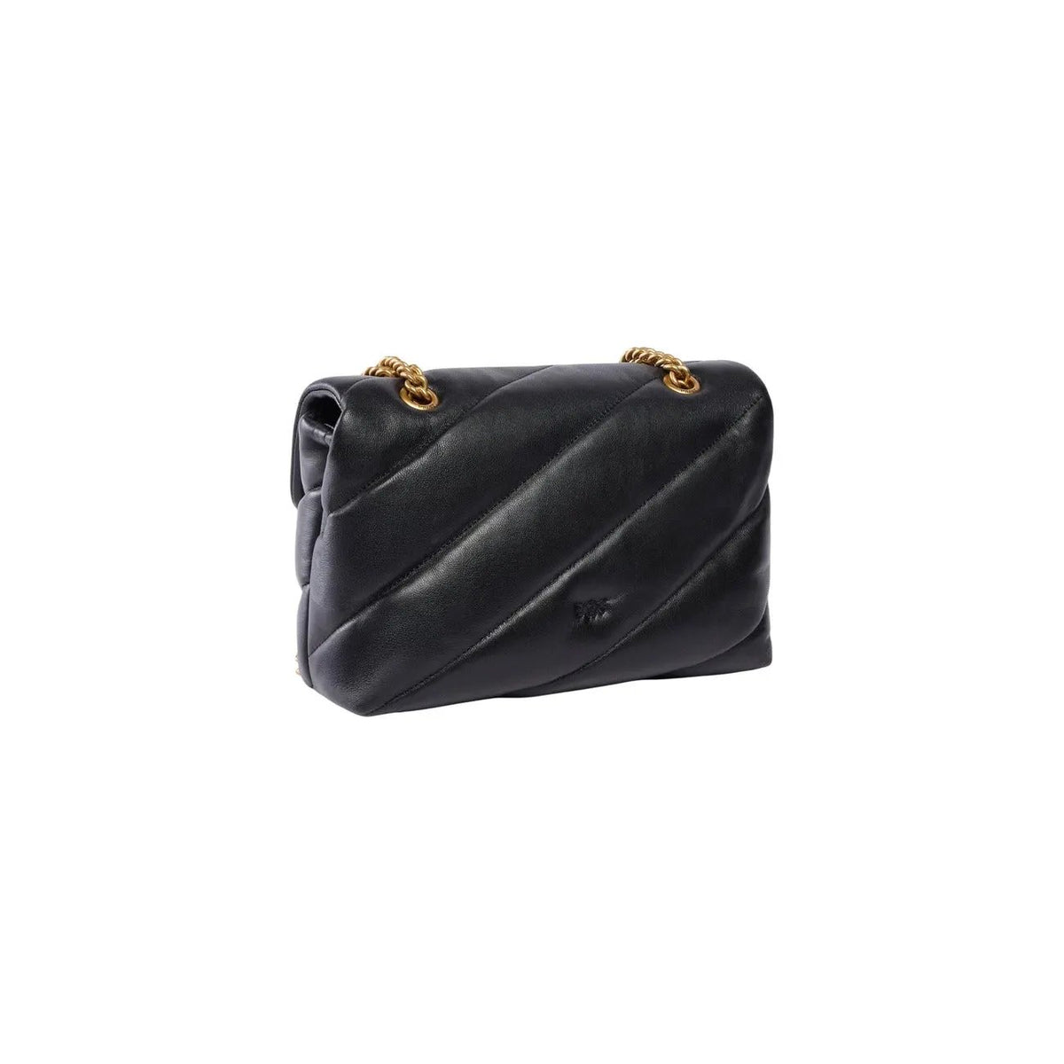 Pinko Women's Puff Black Faux Leather Handbag