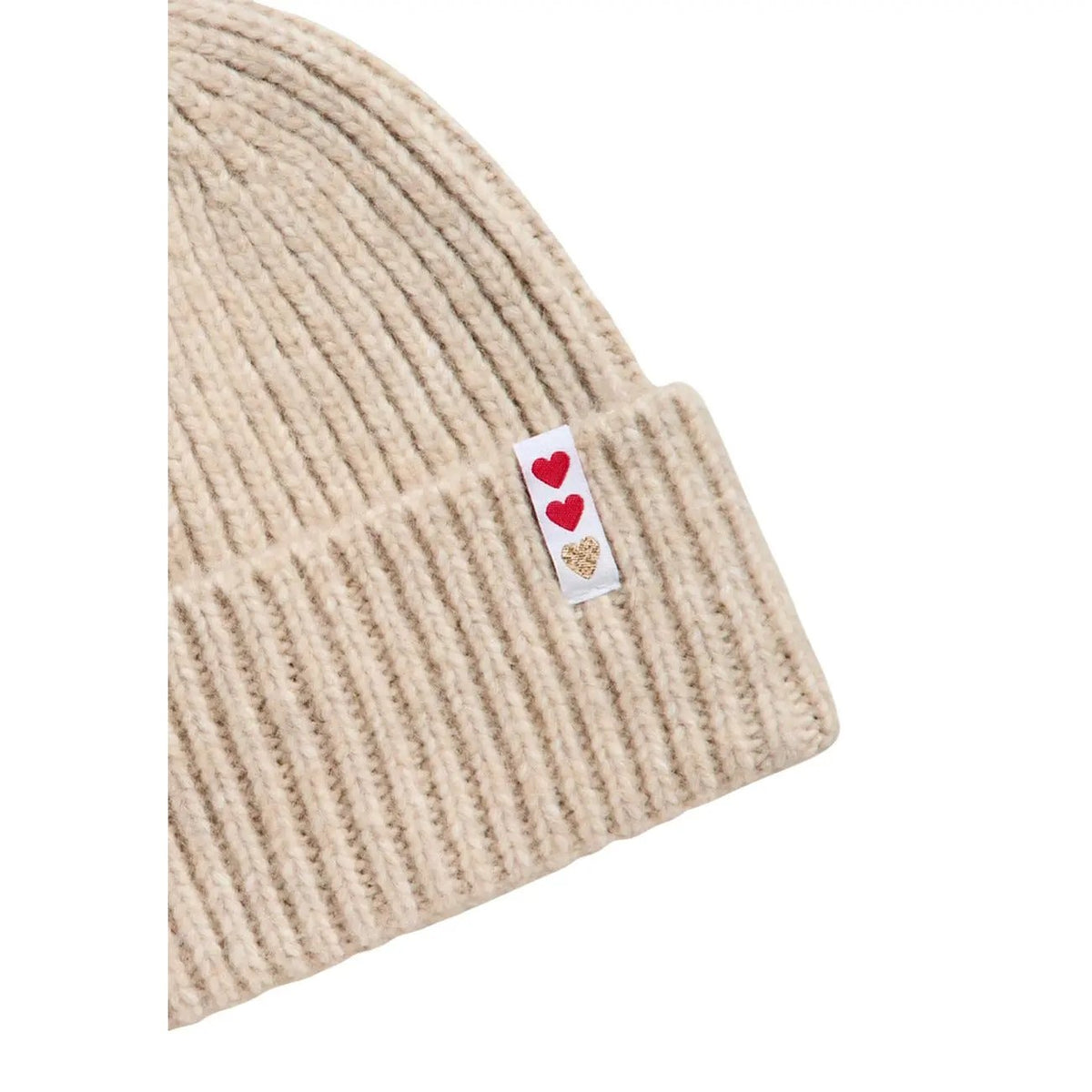 Pieces Women's Aura Beige Knit Hood