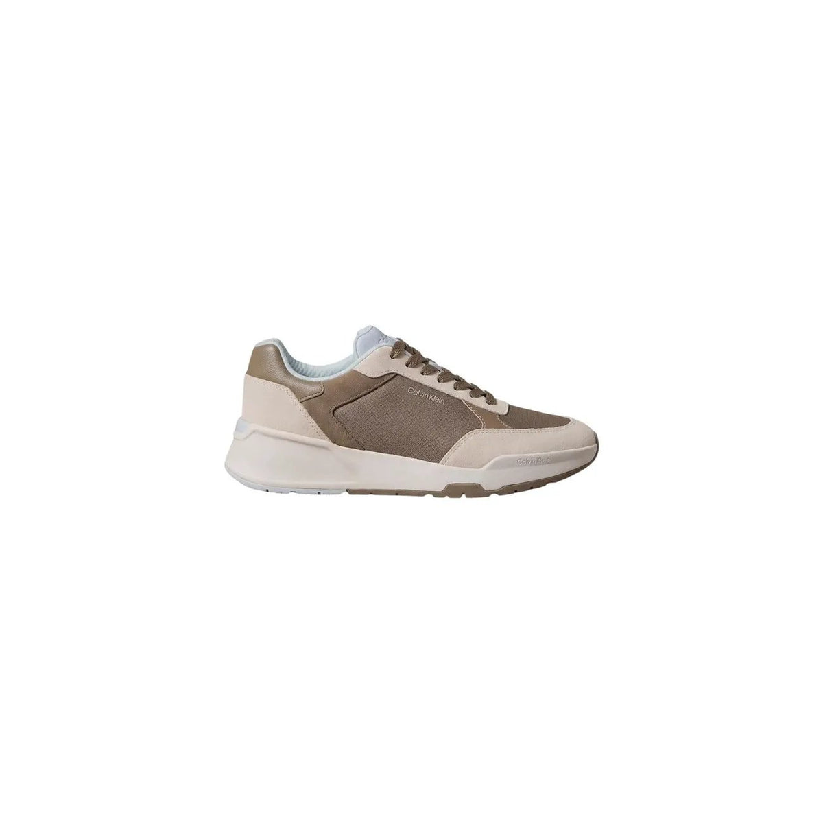 Calvin Klein Men's Beige Leather Sneakers