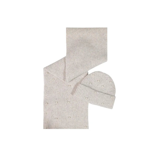 Pieces Women's Annabel Grey Hood and Scarf Gift Set