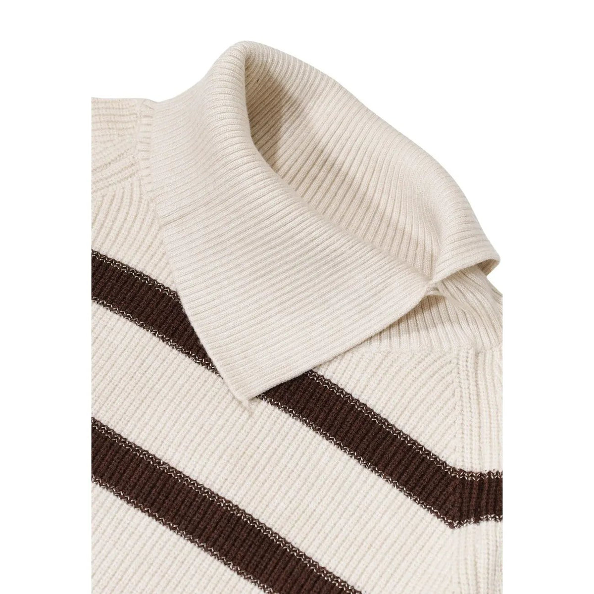 Choral Women's Brown Striped Sweater