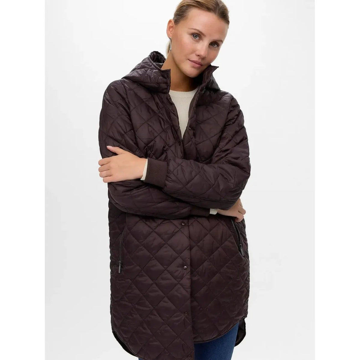 Vero Moda Women's Brown Hooded Jacket