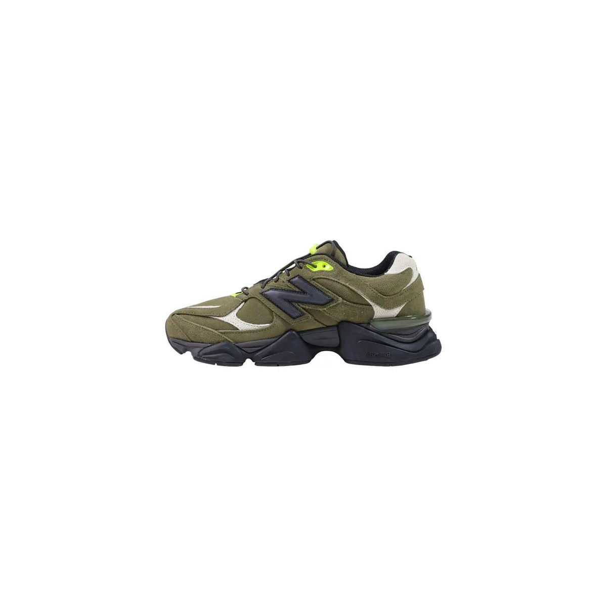 New Balance Men's 9060 Green Leather Sneakers