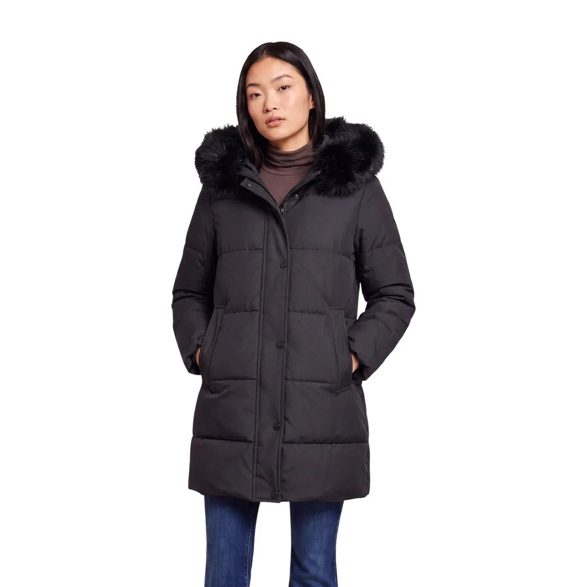 Choral Women's Black Hooded Jacket
