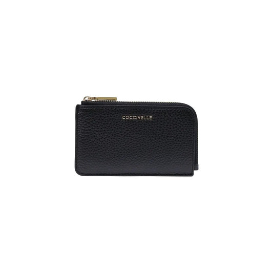 Coccinelle Women's Metallic Black Leather Wallet