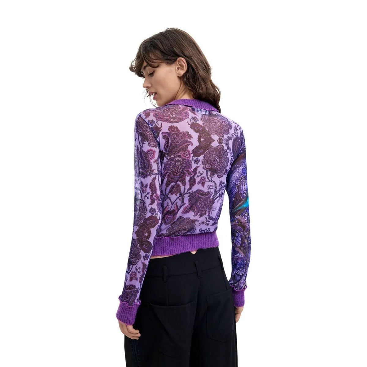 Desigual Women's Horse Lacroix Purple T-Shirt