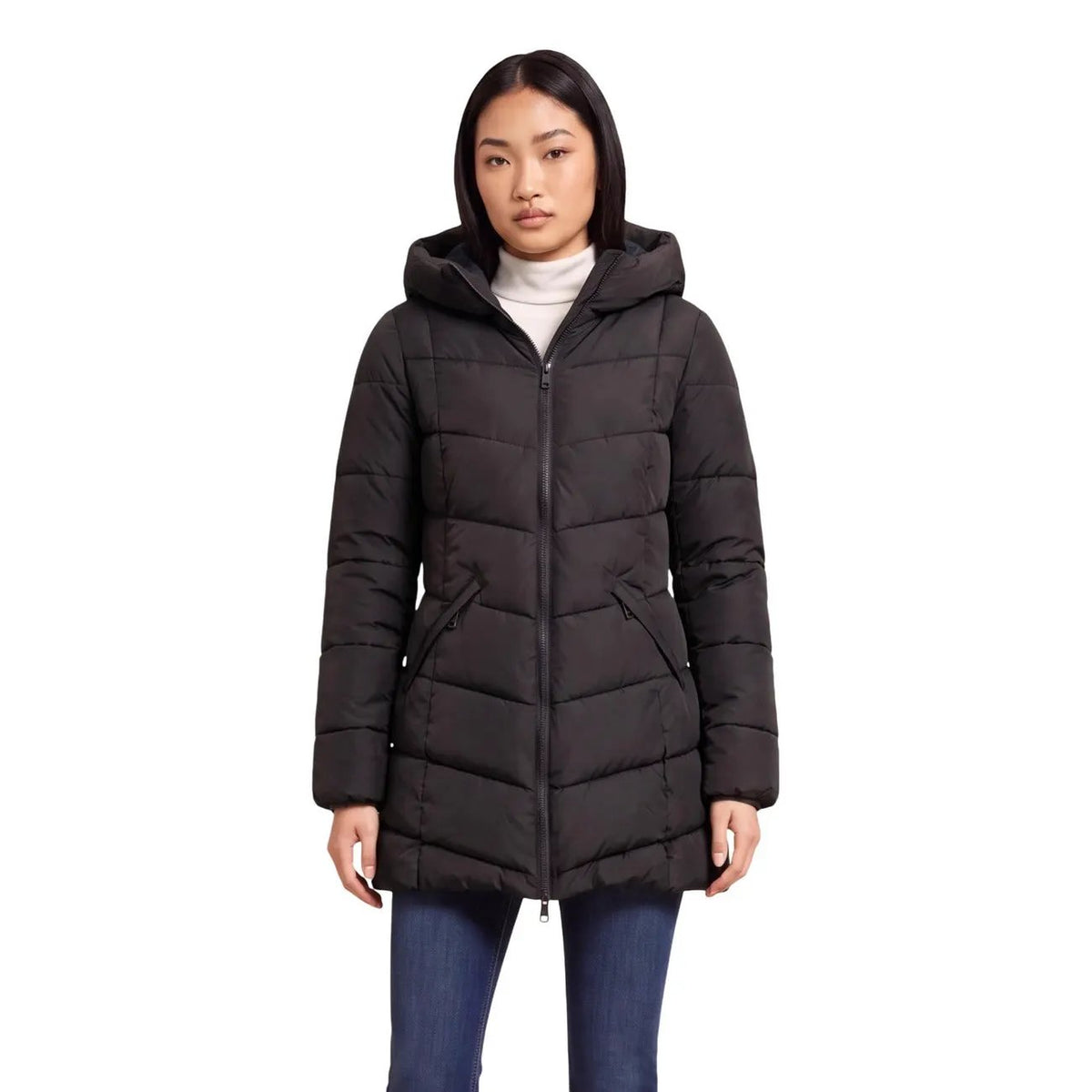 Choral Women's Black Hooded Jacket