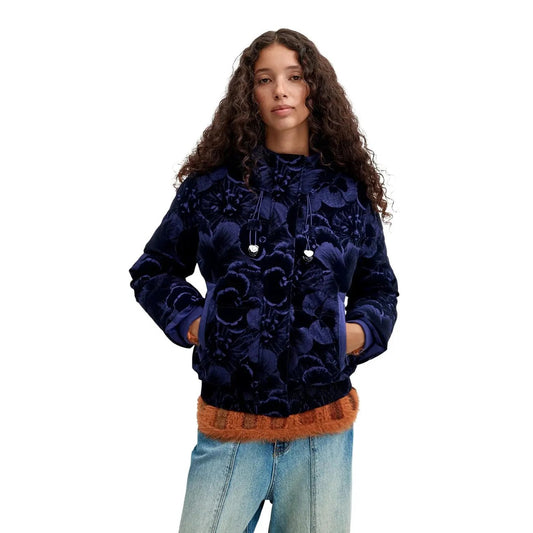 Desigual Women's Ibiscus Blue Puffer Jacket