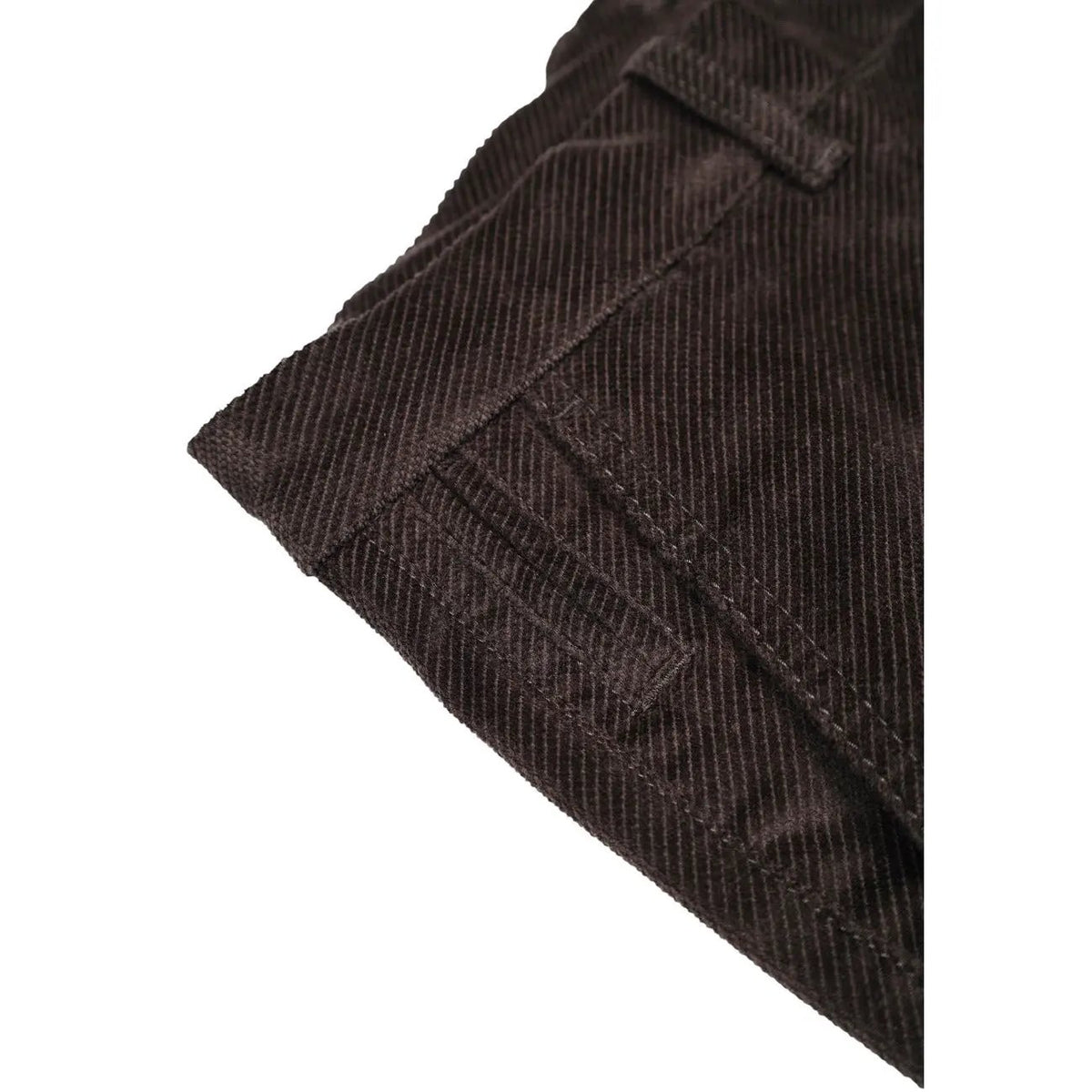 Borghese Men's Caligola Brown Corduroy Trousers