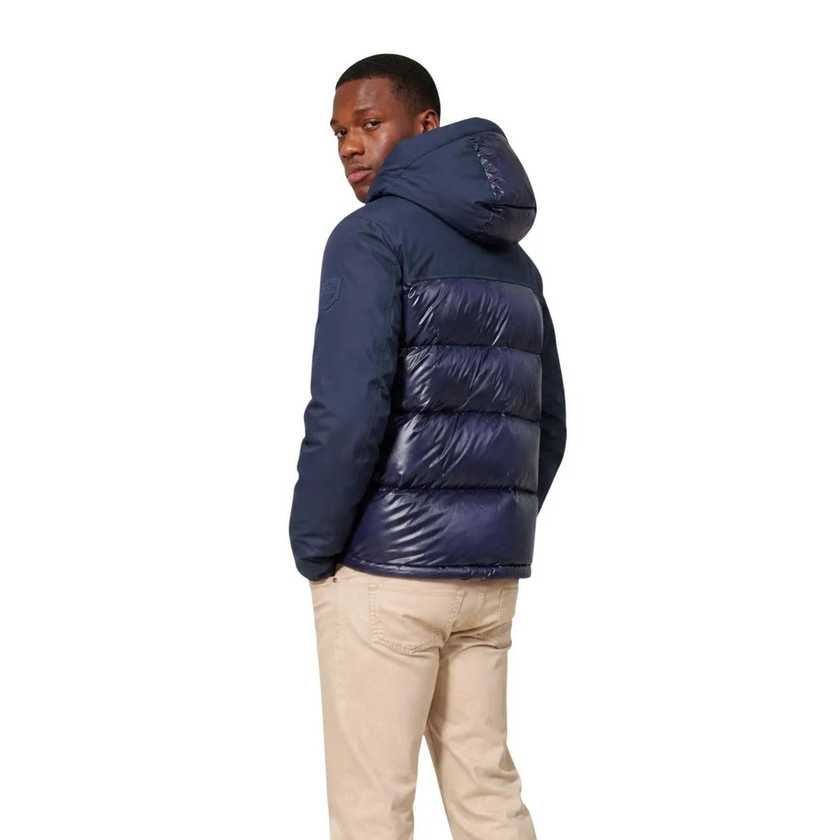 Blauer Men's Brook Blue Hooded Jacket