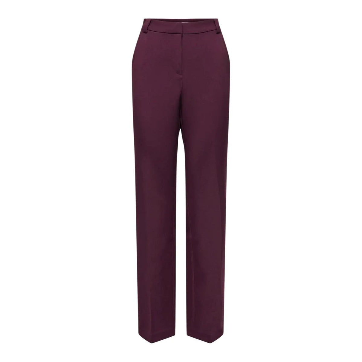 Only Women's Astrid Bordeaux Flared Trousers